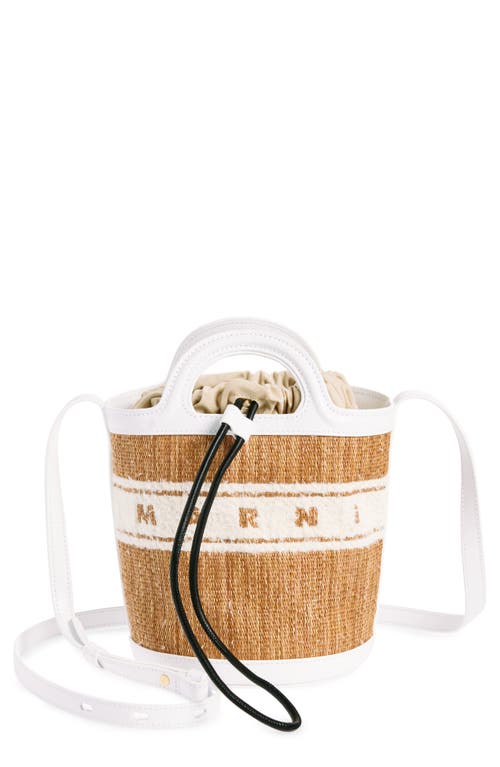 Marni Marni Mini Tropicalia Faux Raffia Bucket Bag