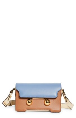 Marni Marni Mini Trunkaroo Colorblock Leather Shoulder Bag