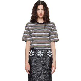 Marni Marni Multicolor Striped Cotton T-shirt