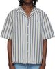Marni Marni Multicolor Striped Drawstring Hem Cotton Shirt - 1