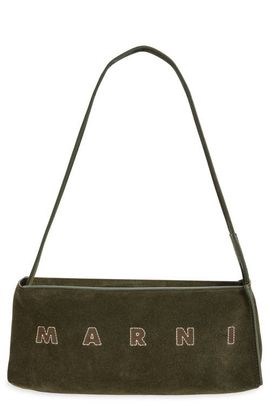 Marni Marni Museo Pochette Suede Hobo Bag