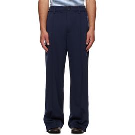 Marni Marni Navy Piped Wool Twill Trousers