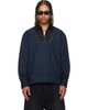 Marni Marni Navy Poplin Zip Bib Shirt - 1