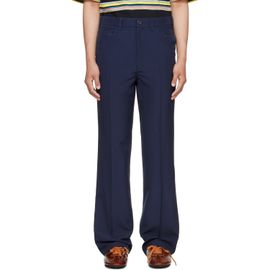 Marni Marni Navy Virgin Wool Trousers