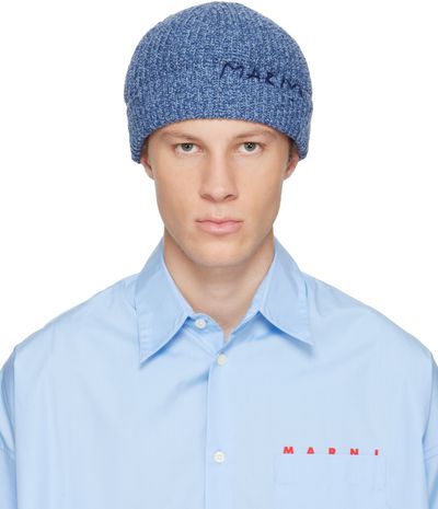 Marni Marni Navy Wool Beanie