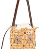 Marni Marni Off-White & Orange Flower Bucket Bag - 2