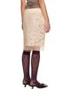 Marni Marni Off-White Floral Paper Midi Skirt - 3