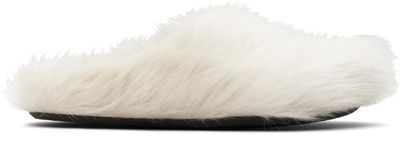 Marni Marni Off-White Fussbett Sabot Slip-on Loafers