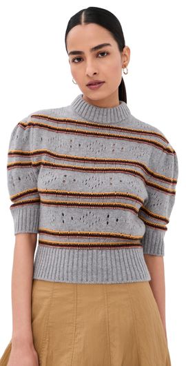 Marni Marni Openwork Knit Cashmere Sweater Inox