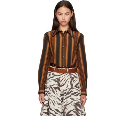 Marni Marni Orange Silk Shirt