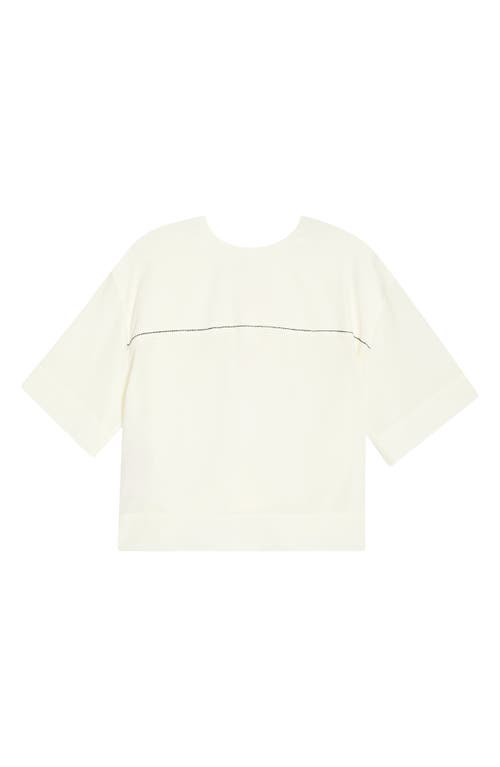 Marni Marni Oversize Contrast Stitch Silk Top