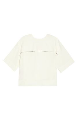 Marni Marni Oversize Contrast Stitch Silk Top