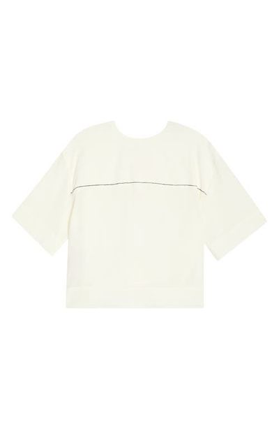 Marni Marni Oversize Contrast Stitch Silk Top
