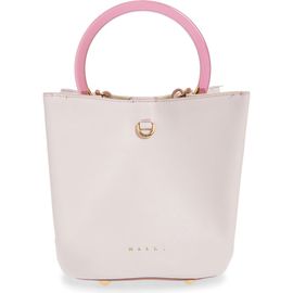 Marni Marni Pannier Top Handle Leather Bucket Bag