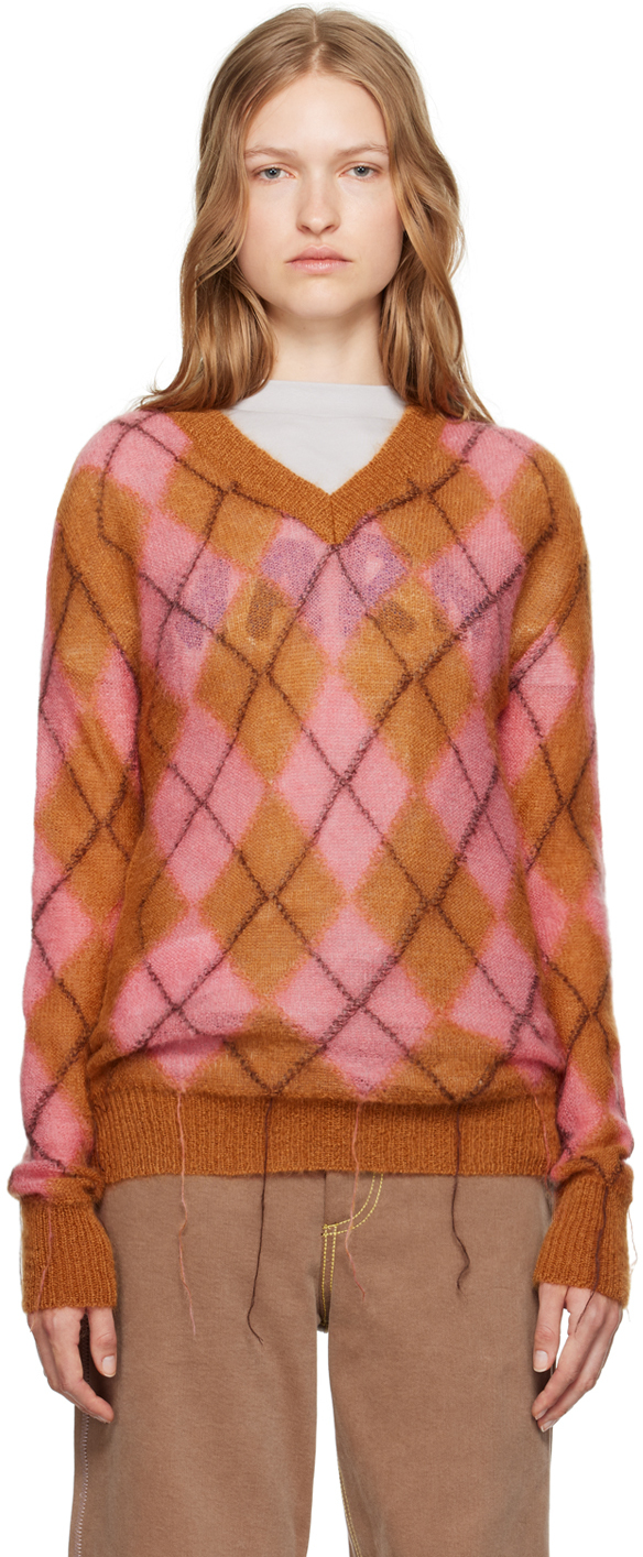 24AW MARNI Argyle Sweater モヘアアーガイル セーター Marni Knitwear
