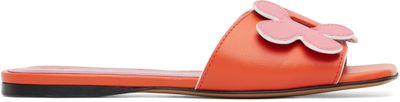 Marni Marni Pink & Orange Leather Daisy Sandals