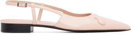 Marni Marni Pink Leather Trunkaroo Slingback Ballerina Flats