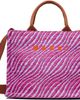 Marni Marni Pink Raffia-Effect Small Tote - 1