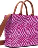 Marni Marni Pink Raffia-Effect Small Tote - 3
