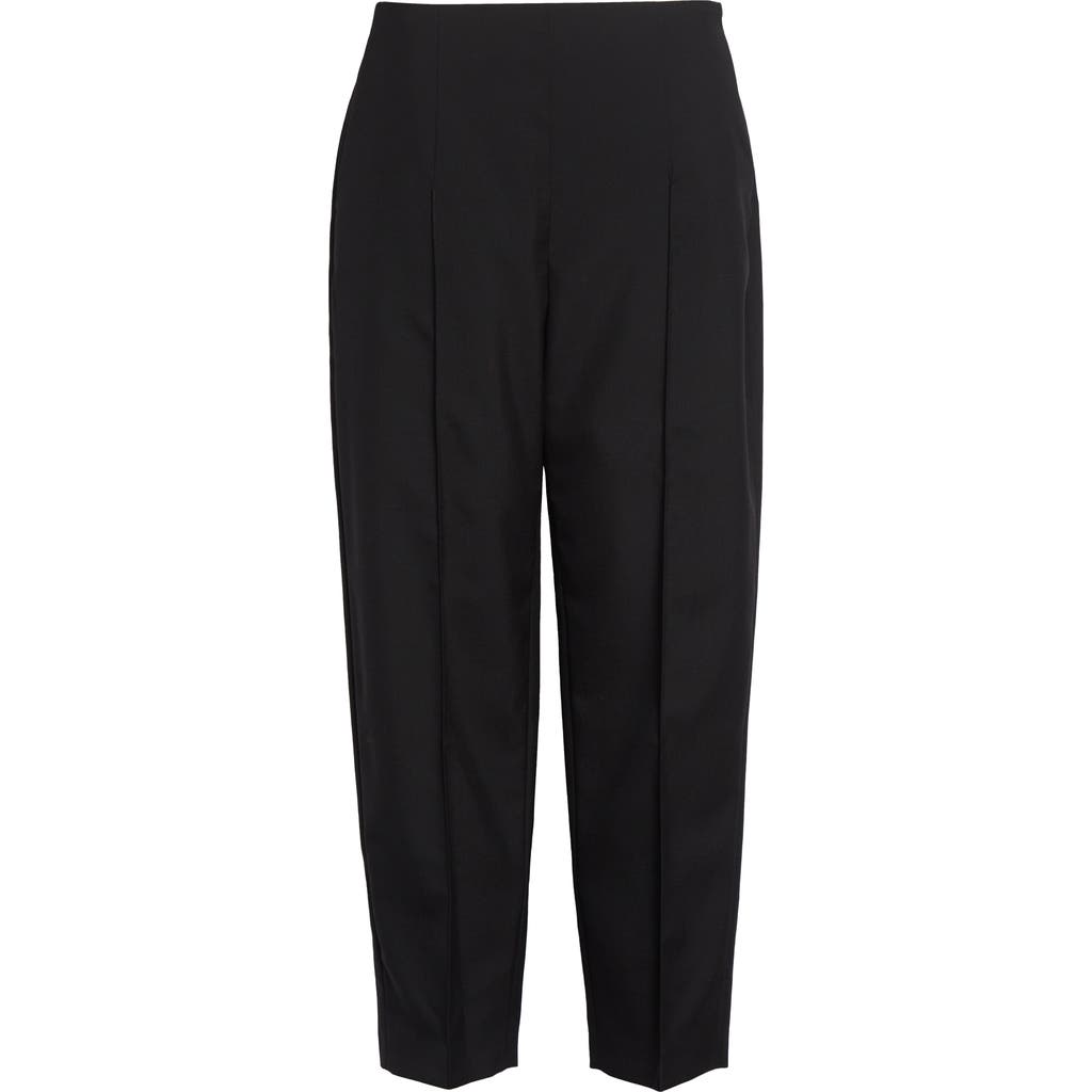 Marni Marni Pintuck Tapered Straight Leg Virgin Wool Pants