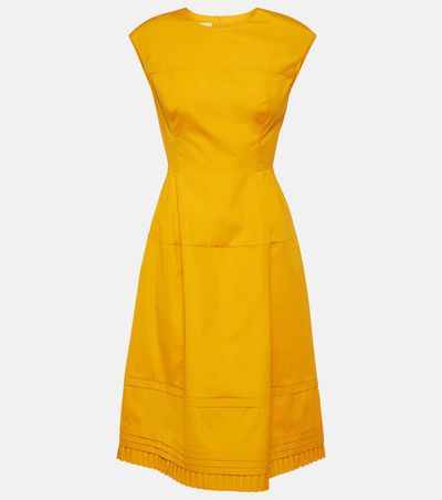 Marni Marni Pleated cotton midi dress