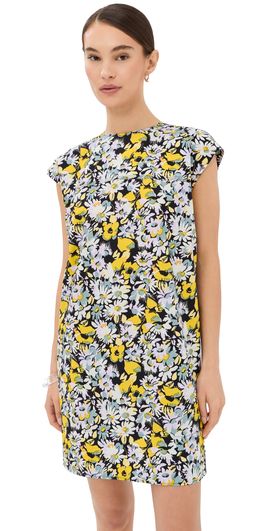 Marni Marni Pop Flowers Mini Dress Maize