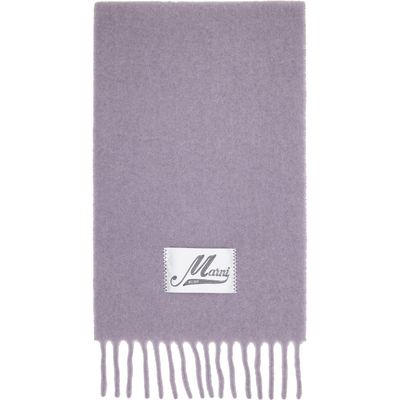 Marni Marni Purple Alpaca Scarf