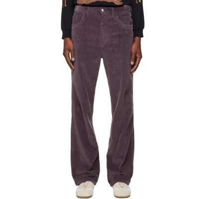 Marni Marni Purple Corduroy Flared Trousers