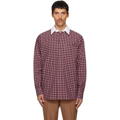 Marni Marni Red & Black Checked Shirt