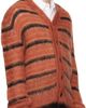 Marni Marni Red & Black Fuzzy Wuzzy Stripe V-Neck Cardigan - 2