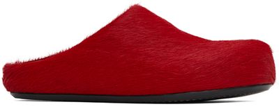 Marni Marni Red Fussbett Sabot Slip-on Loafers