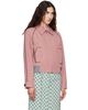 Marni Marni Red Plaid Crop Bomber Jacket - 2
