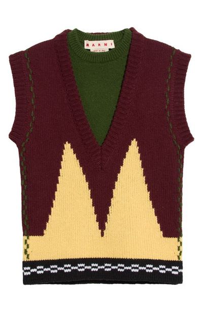 Marni Marni Relaxed Fit Sleeveless Wool