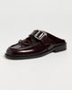 Marni Marni Sabot Calfskin Loafers Black/Bordeaux - 2