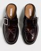 Marni Marni Sabot Calfskin Loafers Black/Bordeaux - 5