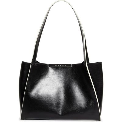 Marni Marni Small East/West Leather Tote