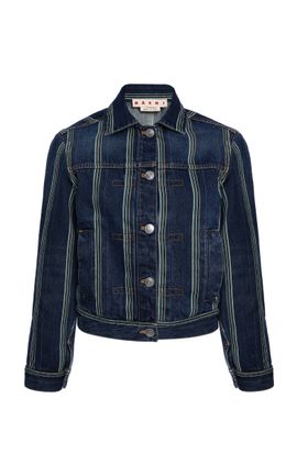 Marni Marni Striped Denim Jacket