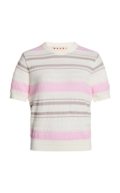 Marni Marni Stripped Cotton Knit Sweater