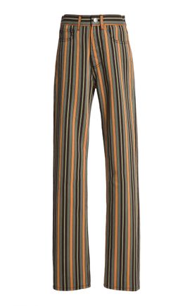 Marni Marni Stripped CottonBlend Woven Straight Leg Jeans