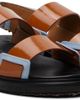 Marni Marni Tan & Blue Fussbett Sandals - 4