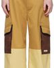Marni Marni Tan Water-Repellent Colour-Block Cargo Pants - 1