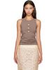 Marni Marni Taupe Jersey Tank Top - 1