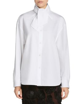 Marni Marni Tie Neck Button Front Shirt