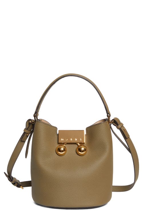 Marni Marni Trunkaroo Leather Bucket Bag