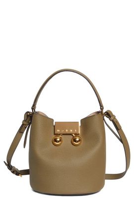 Marni Marni Trunkaroo Leather Bucket Bag