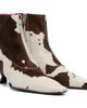 Marni Marni White & Brown Cow-Print Ponyhair Cindi Boots - 4