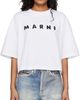 Marni Marni White Jersey Marni Scribbled Logo T-shirt - 1