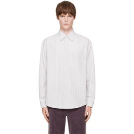 Marni Marni White Techno Poplin Thin Stripe Shirt