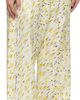 Marni Marni Yellow Linen 'Brushstroke Wave' Print Trousers - 2