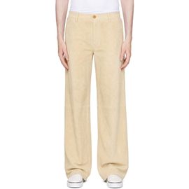 Marni Marni Yellow Pyramid Suede Pants